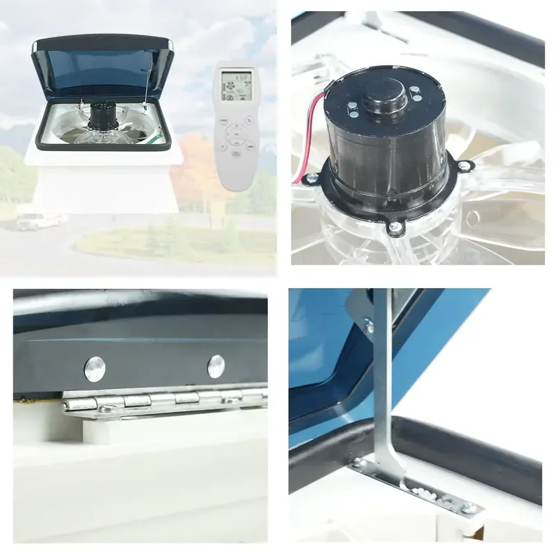Hot Sale 360x360mm RV Roof Door Level 20 Electric RV Roof Fan Rain Sensor RV Roof Window