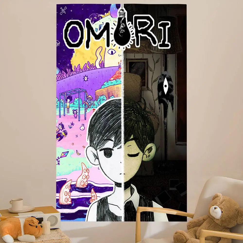 Classic Hot Horror Video Game Omori DIY Wall Tapestry for Living Room Home Dorm Decor Wall Art Decor