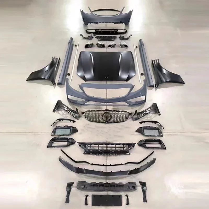 

Front Rear Bumper Hood Fender Side Skirt Grille for Mercedes Benz C Class W205 C200l C260 C300 Modified C63AMG Car Body Kit