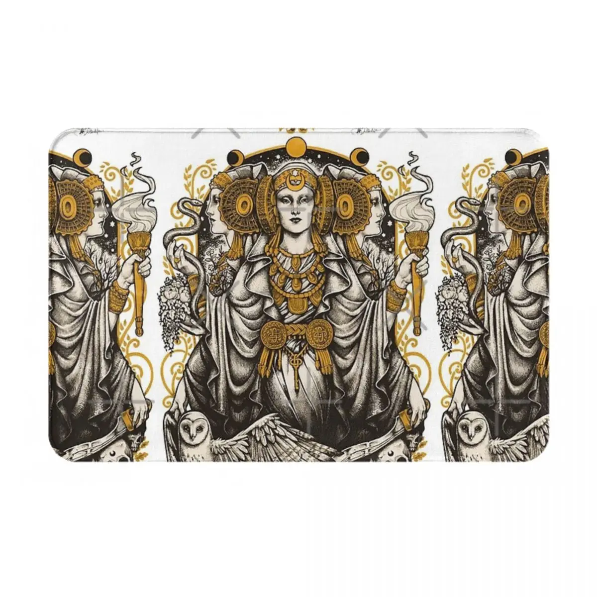 IBERIAN HECATE Facecloth Non-Slip Floor Mat BathroomThick And Comfortable, Durable Foot Mats