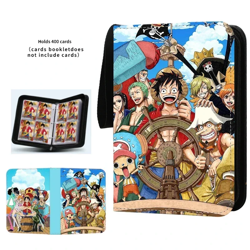 Anime 40-900 Stuks Een Stuk Luffy Zoro Kaart Boek Pu Super Grote Capaciteit Kaart Binder Display Spel Collectie Kaart Kaart Kids Speelgoed Cadeau