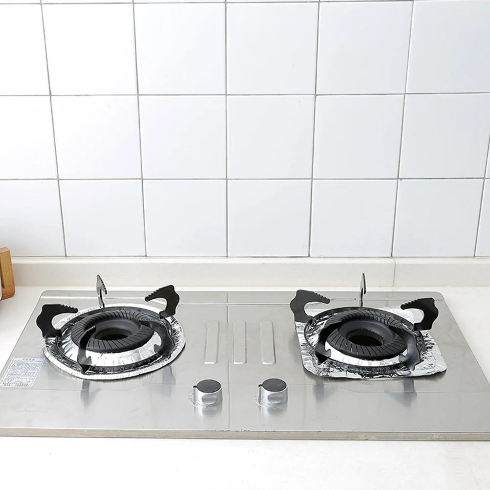 

30 Pcs/3 Stove Gap Cover Aluminum Burner Covers Foil Gas Liners Oven for Top High Temperature Resistance