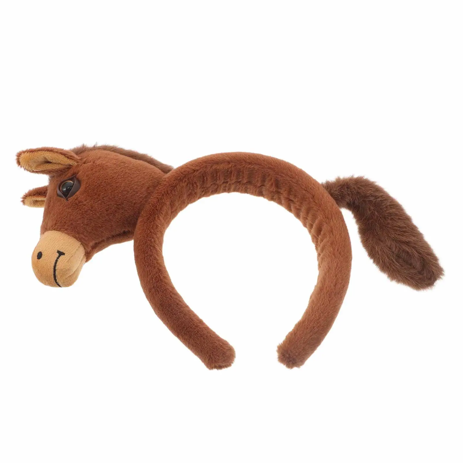 

Коричневая повязка на голову в виде лошади, легкая и удобная, для косплея, новогодних вечеринок, фотосессий, китайского зодиака, Лунного фестиваля 2026 года