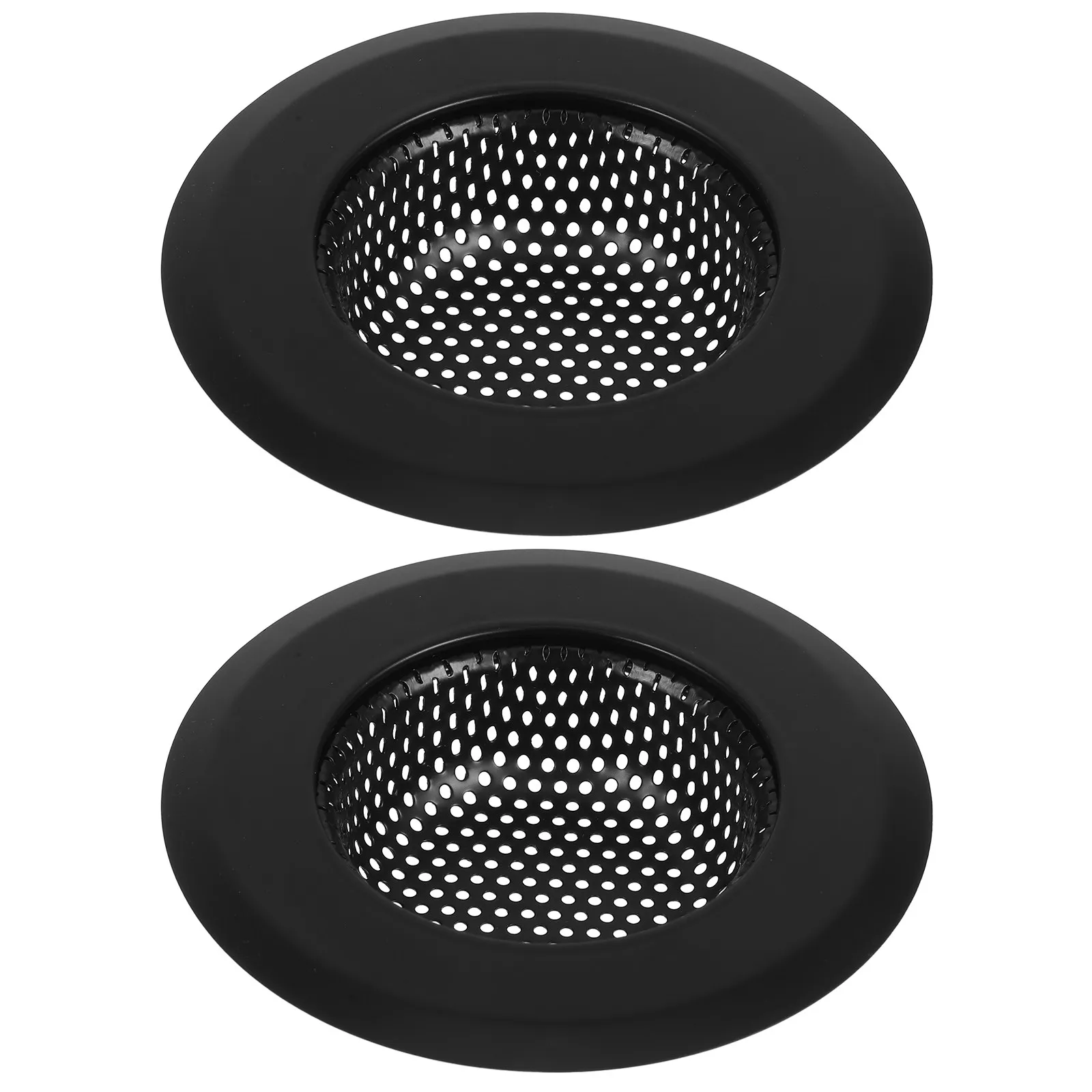 2Pcs Kitchen Sink Filter Stainless Steel Sink Straining Basket Smooth Edge Anti-Clog Hair Catcher Drain Protector