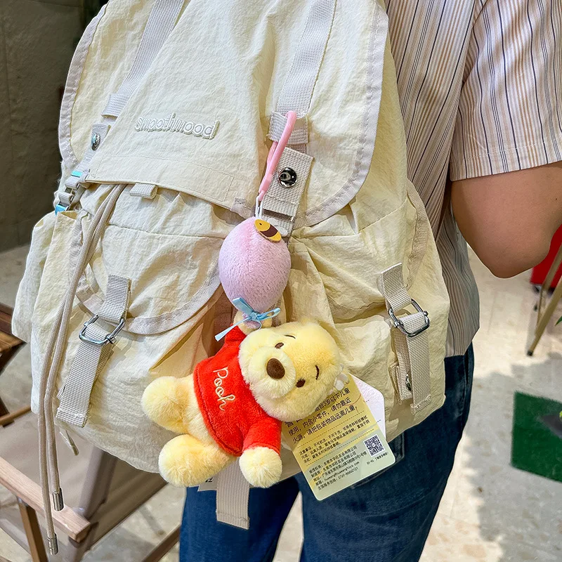 Miniso genuine Disney Strawberry Bear Winnie Bear pendant fashionable exquisite backpack keychain small ornament girl