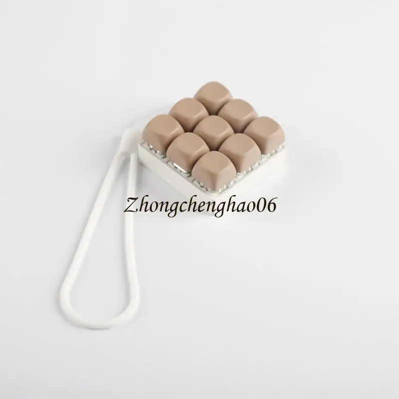 Mini 9 Key Toy Keychain Mechanical Switches Tester For Training And Travel 601F