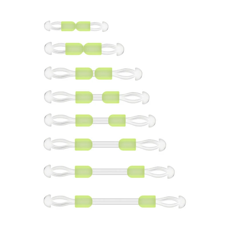 10 قطعة خطاف صيد مزدوج مسافة ثابتة الفاصل خط الصيد فاصل موصل خطاف الصيد مكافحة التفاف الفاصوليا سيليكون معالجة الملحقات #3