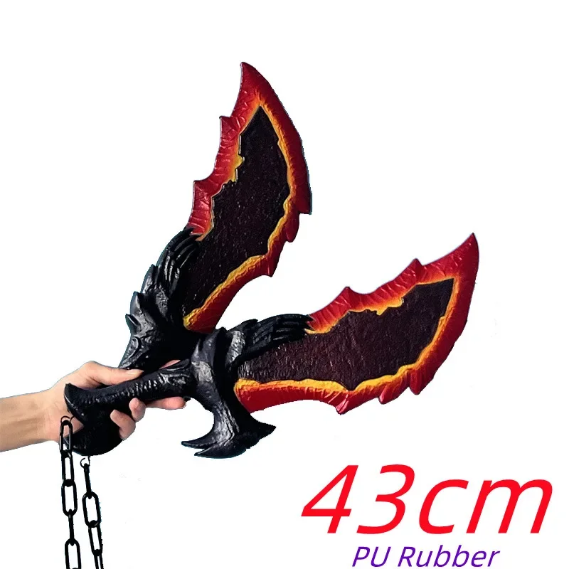 God Of War 1:1 Chained Chaos Blade War Flame Tomahawk Weapon Role Playing Game Axe Carnival Safety PU Weapon Model Toy Prop