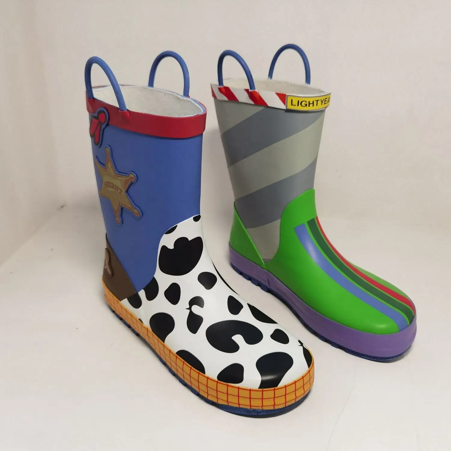 Diseny cartoon kids Toy Story Rain Boots Student Rain Boots Children's Fashion Shoes Non-Slip Short shoes