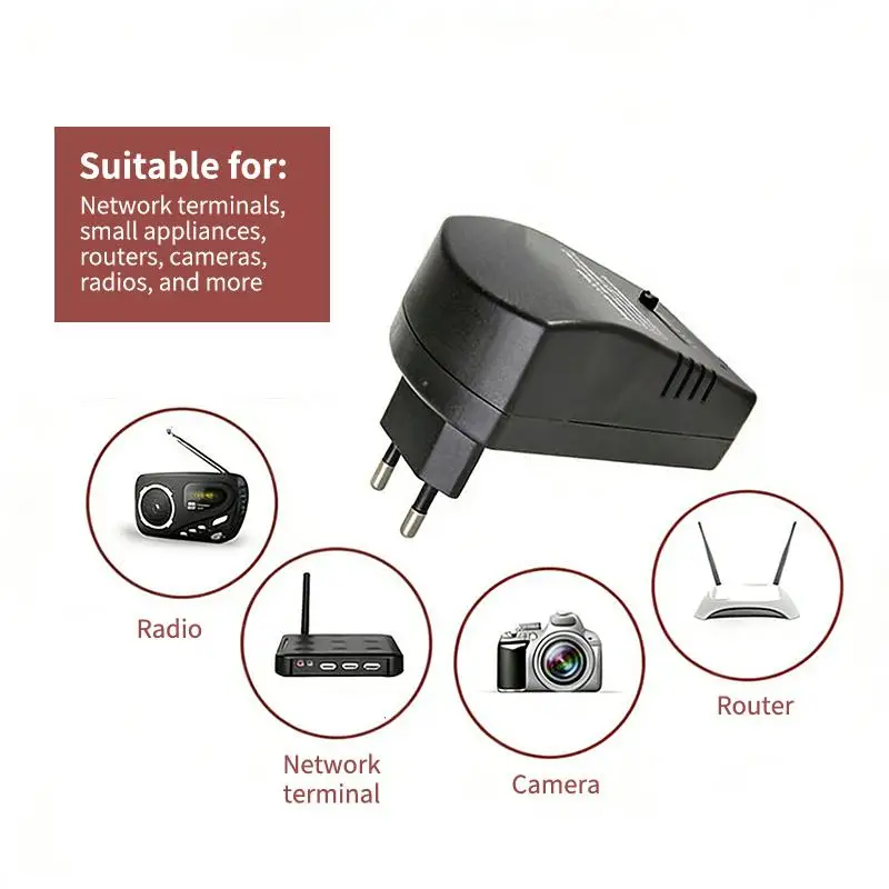 1 Set Multi Voltage AC220V TO DC3V 4.5V 6V 7.5V 9V 12V EU US Converter Adapter Plug Adjustable Adapter Power Supply Charger