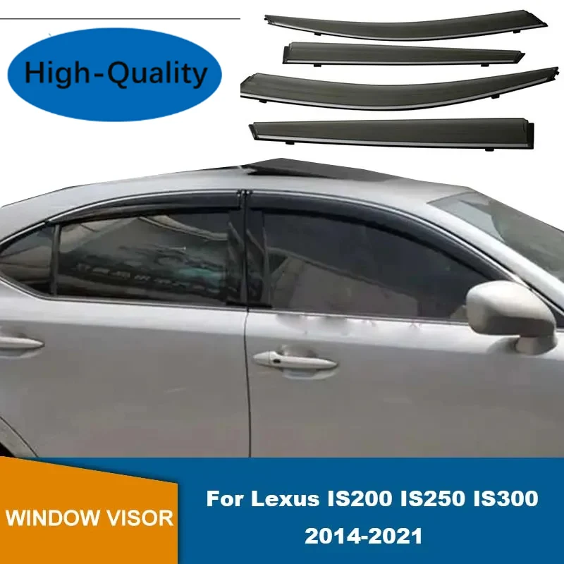 

Side Window Deflector For Lexus IS-Class IS200 IS250 IS300 2014 2015 2016 2017 2018 2019 2020 2021 Sun Rain Guard Weathershield