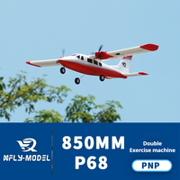 Xfly 850mm P68 PNP RC Double-engine propeller training machine model Outdoor assembled foam Remote control adult toy