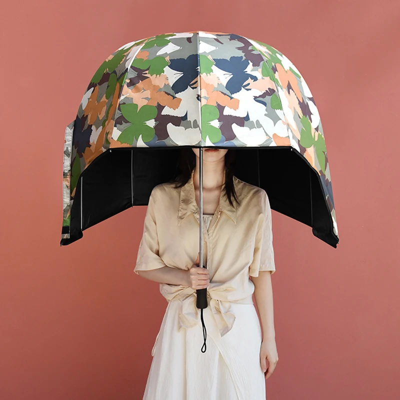 Creative Helmet Umbrella, High-end Umbrella, Sun Protection For Children, Outdoor Sun Protection, Sunny Umbrella, Photo Props