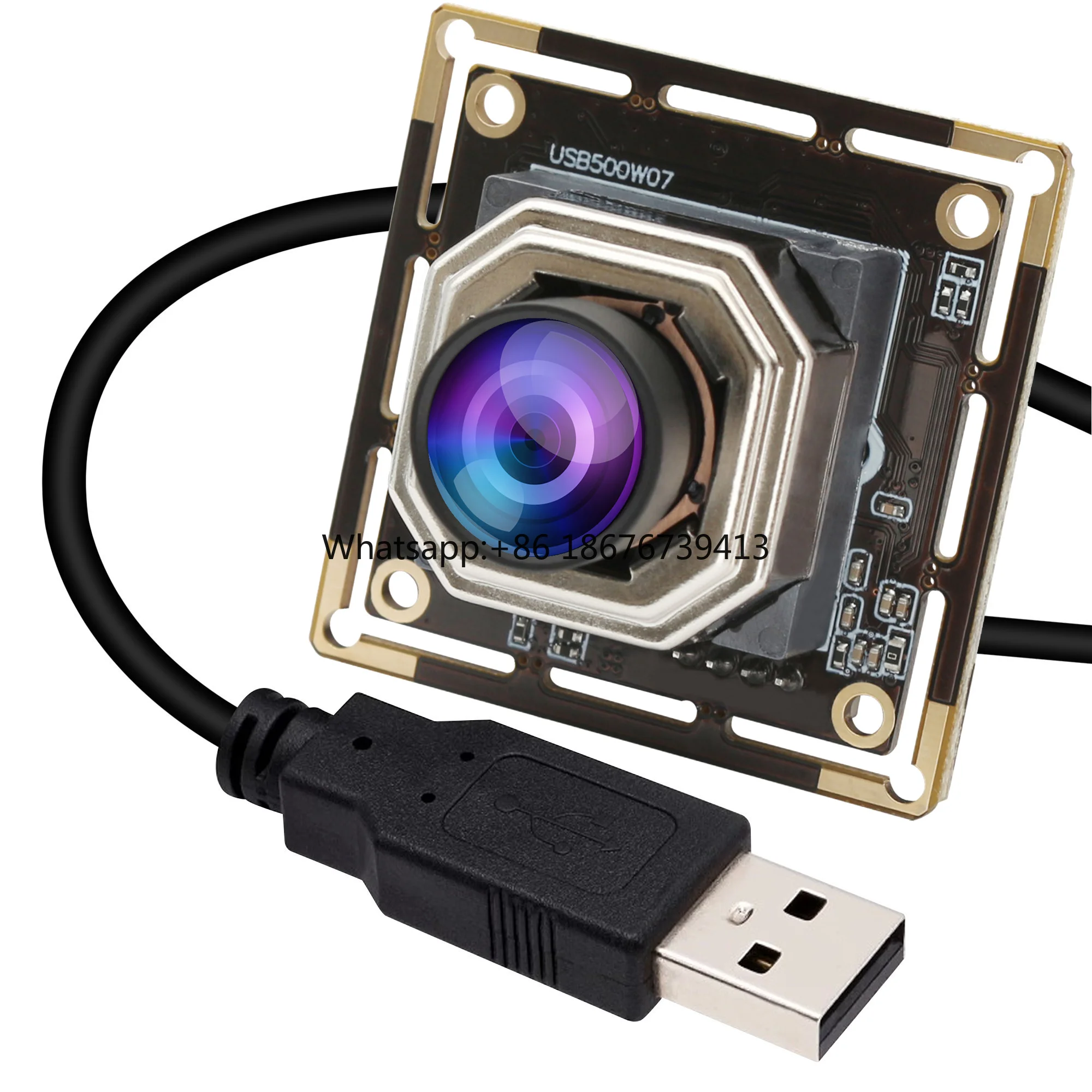 5MP 30FPS Auto Focus USB Camera Module IMX335 Color CMOS Webcam Module Embedded With No Distortion Lens for Raspberry PI PC