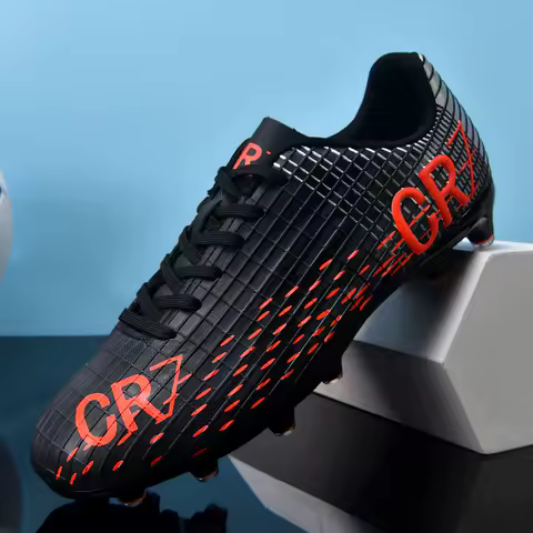 2026 New High Top Football Shoes Grass Sport Competition Long Studs Breathable Football Boots for Teenagers And Students Unisex