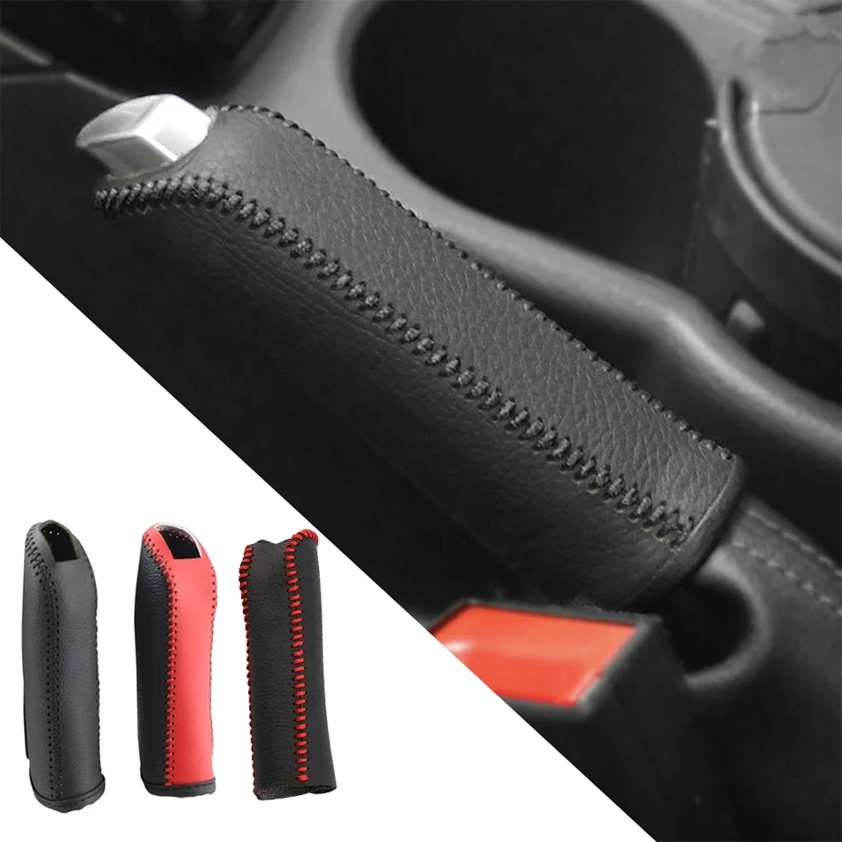 

Genuine Leather Car Gear Handbrake Cover for Ford Focus 2 3 4 MK2 MK3 MK4 Fiesta Ecosport Mondeo Fusion Kuga Escape Accessories