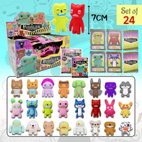1-24 pcs Ugly Fuggler Monsters Toys 7cm Figures Grin Oogah Boogah Rabid Rabbit Sasquoosh Assembly Collection Model Toys Gifts