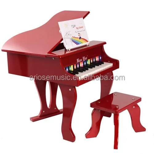 Toy Digital Wooden Piano for Children Upright and Grand Style Model Number Keyboard