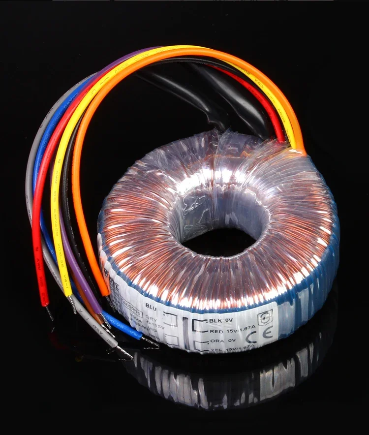 T-030 NORATEL 50W Dual 6V 9V 12V 15V 25V 55V Imported Toroidal Transformer 50VA