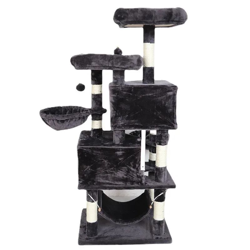 Large cat climbing frame can be split flannel nest scratching column pet supplies toy jumping platform luxury villa