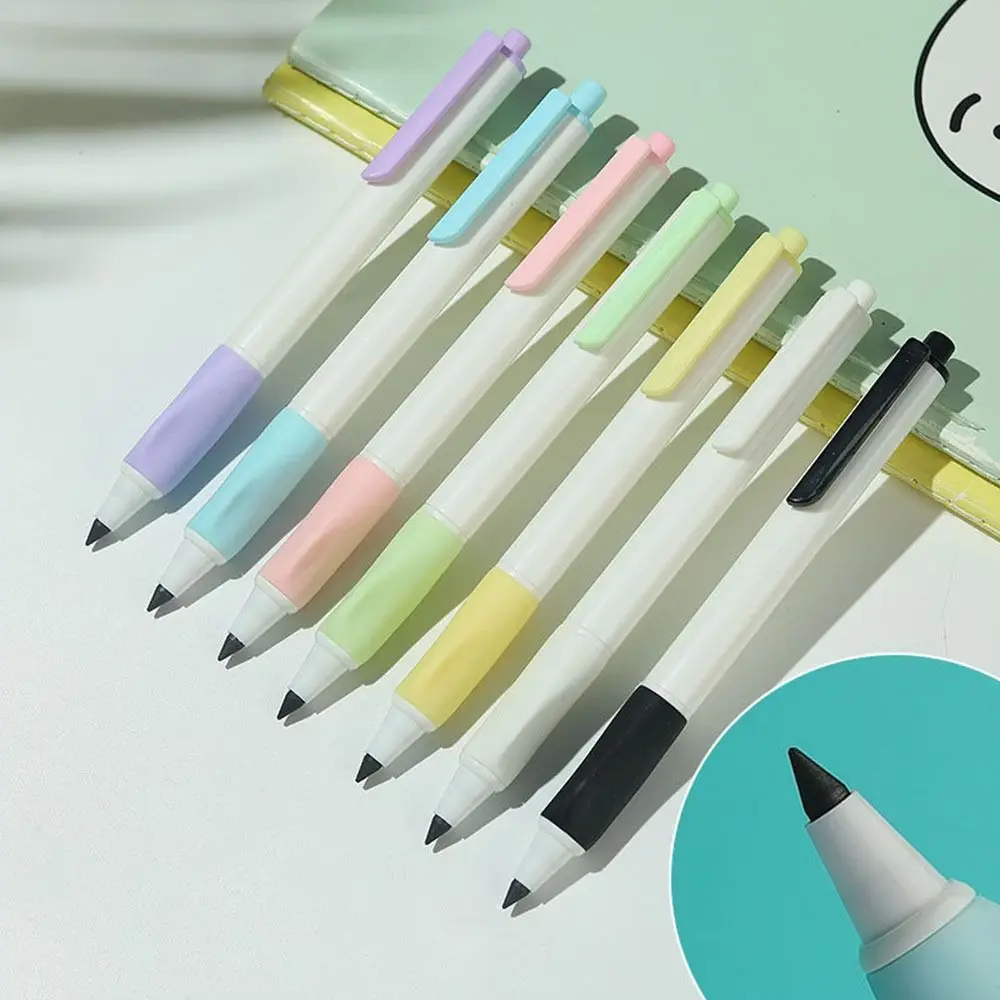 Kawaii Erasable Unlimited Pencil No Sharpening HB Press Pencil School Supplies Soft Sketch Pencil Back To School