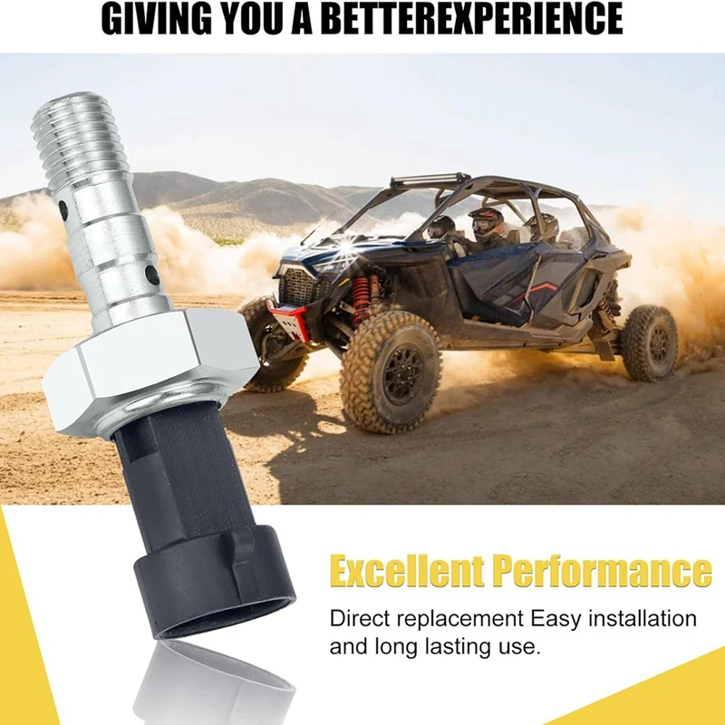 4014262   Interruptor de presión de freno, interruptor de línea de presión de freno compatible con modelos Polaris RZR Turbo 2016-2021, duradero, fácil de usar