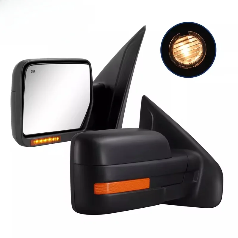 High Quality Pair Extendable Heated Towing Side Mirror Fit 2007-2014 F150