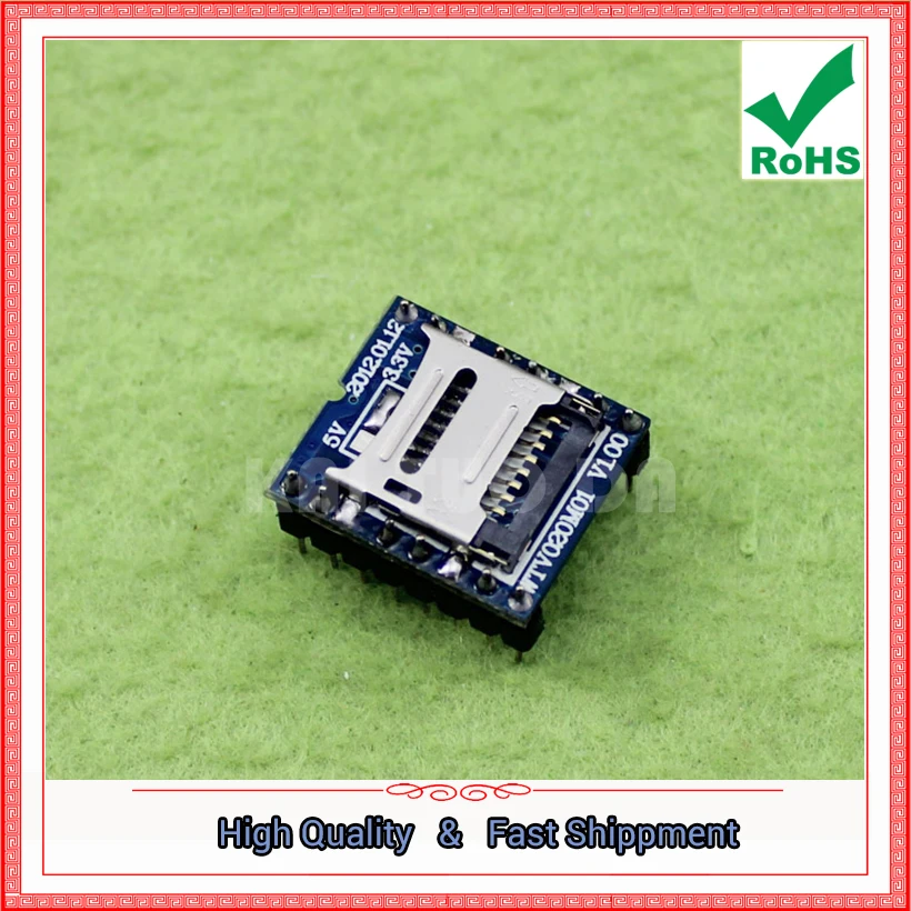 Voice Module MP3 Module U Disk Player SD Card Voice Module WTV020-SD-16P Board (C3A4)