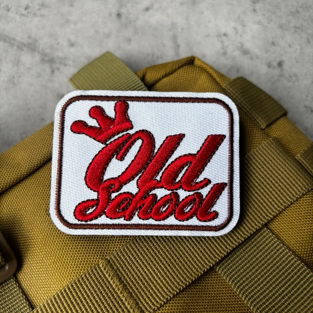 オールドスクールクラウン刺繍フックループパッチヴィンテージバ - Motorcycle Gear Vintage のレビューと価格