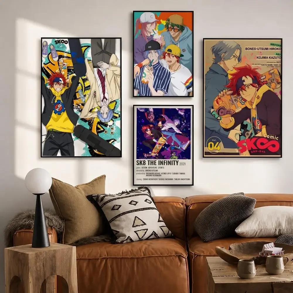 Anime SK8 the Infinity TV Poster HD poster wall art self-stick no-residue for home cafe office great gift