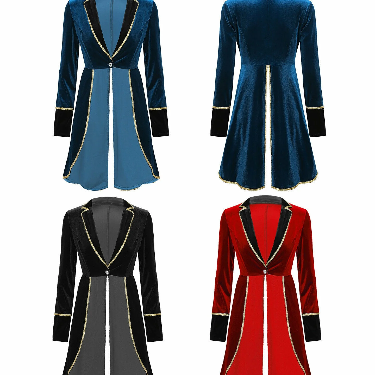  New Women's Adult Tuxedo Jaet Collar loween Costume Performance Stage Costume Chinese Manufacturer Spring Season