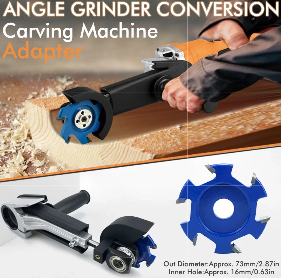 

Multi-Function Portable Angle Grinder Head, Durable ABS & Steel Grinding Conversion Tool for Carving, Polishing & Sculpting