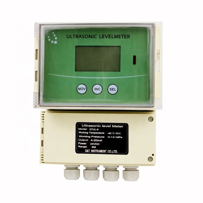 Ultrasonic level meter integrated split type digital display anti-corrosion explosion-proof water level gauge