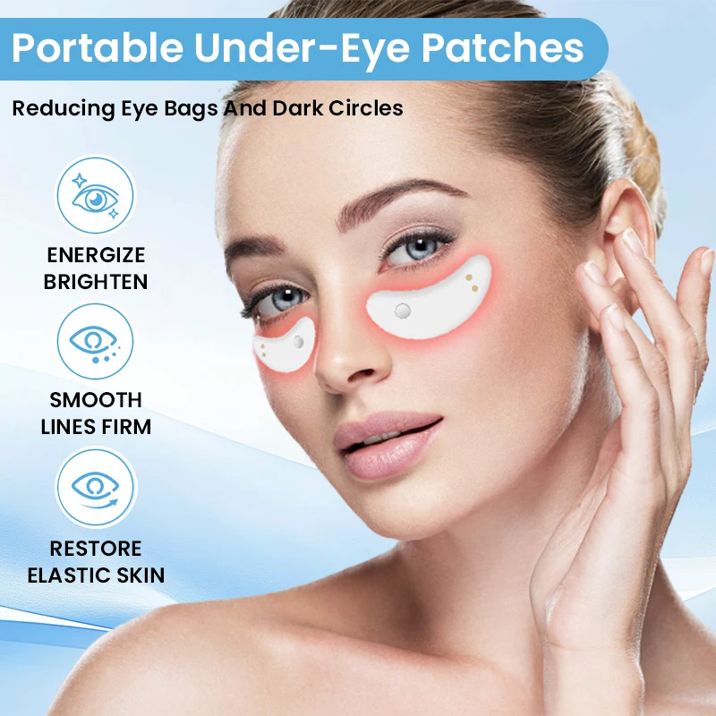 EMS Roodlichttherapie Oogmassageapparaat EMS Puls Microstroom Verlicht vermoeidheid Verminder donkere kringen Lijnen Zwelling Anti-rimpel Schoonheid