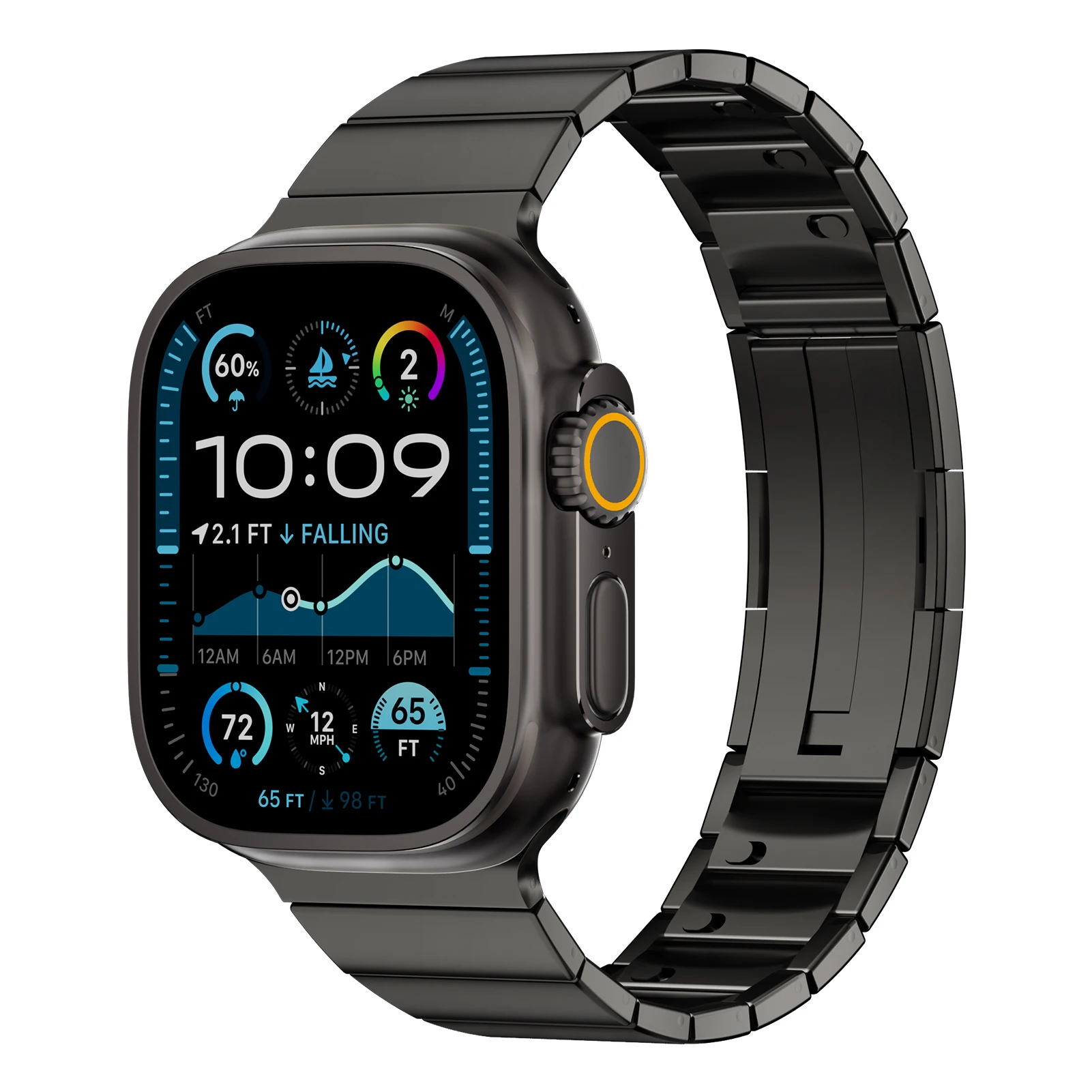 

Ремешки из нержавеющей стали для Apple Watch Band 44 мм 46 мм 45 мм 42 мм 40 мм 41 мм 38 мм Браслет iWatch Series 10 9 8 7 6 SE Ultra 2 49 мм