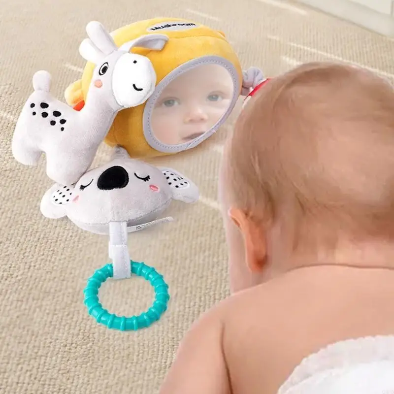 Animal Pull String Toy Soft Textured Early Education Sensory Stimulation Infant
