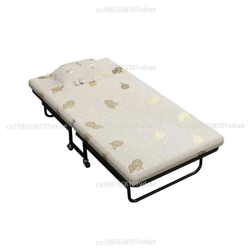 Folding Bed for Home and Office Use: Reinforced Single Bed for Adults, Ideal for Afternoon Naps