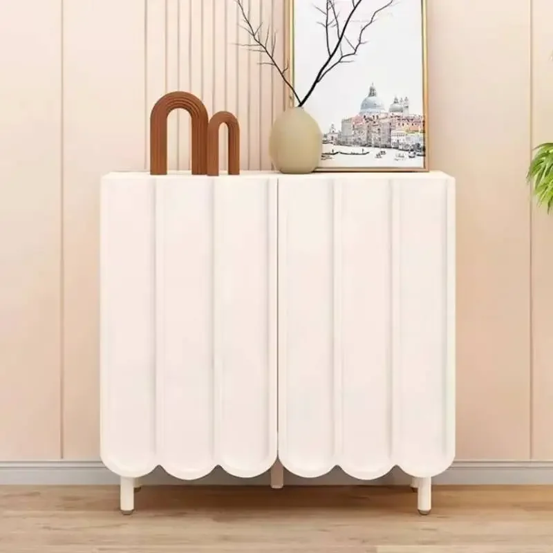 Weißer, minimalistischer Schuh – Shoe Rack Cabinet Narrow Entryway Bewertung und Preis