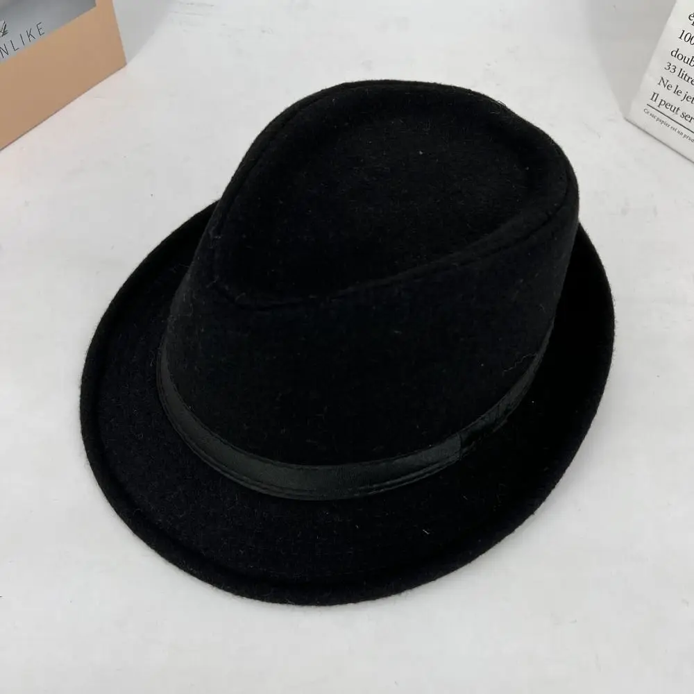 Black 1/6 Scale Black Gentleman Hat Fashion Fashion Party Stage Performances Jazz Hat Costume Collapsible Top Hat Adult