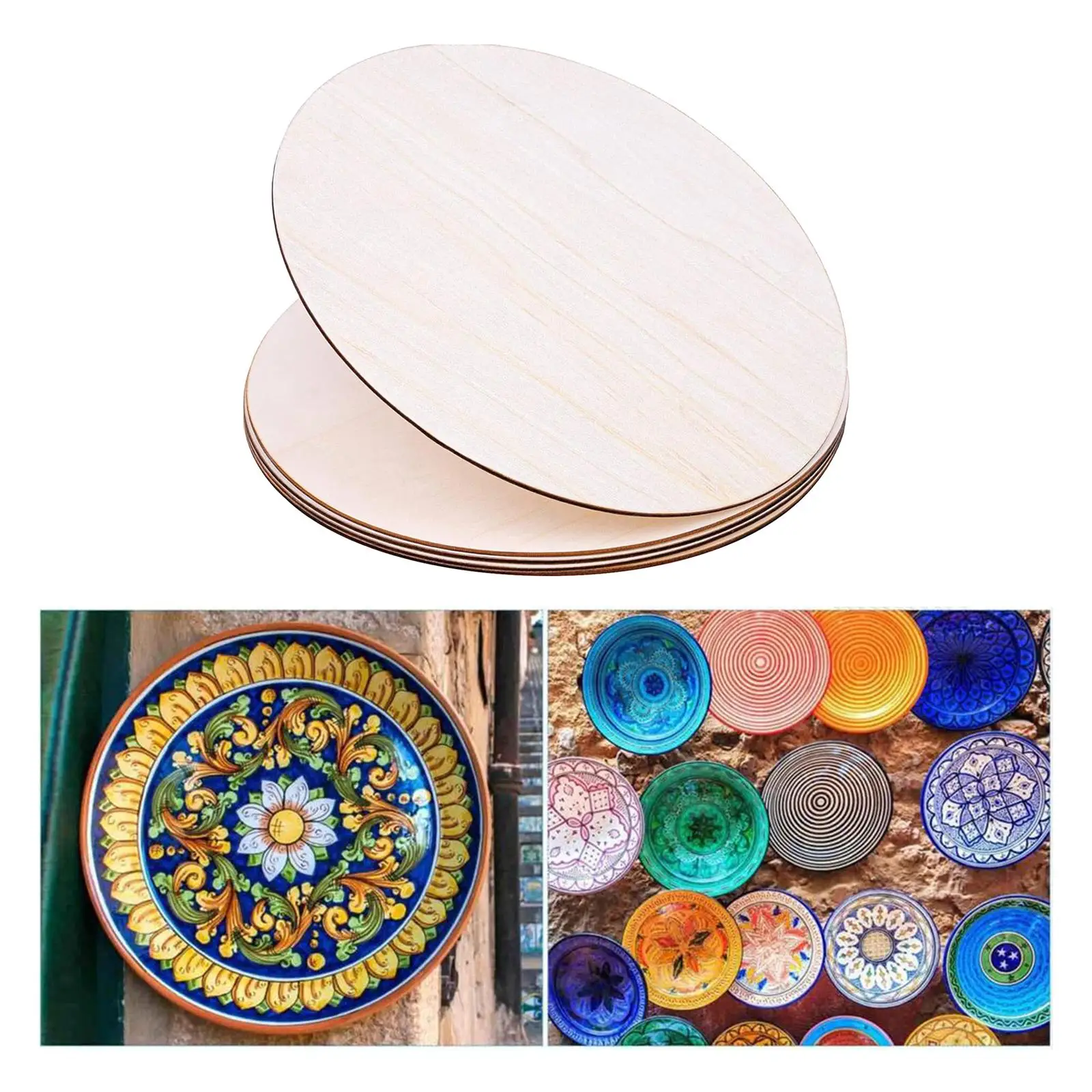 

Pre-drilled Unfinished Round Wood Slices for Painting Wedding Christmas Ornaments Wood Crafts Gifts Decorations Labels