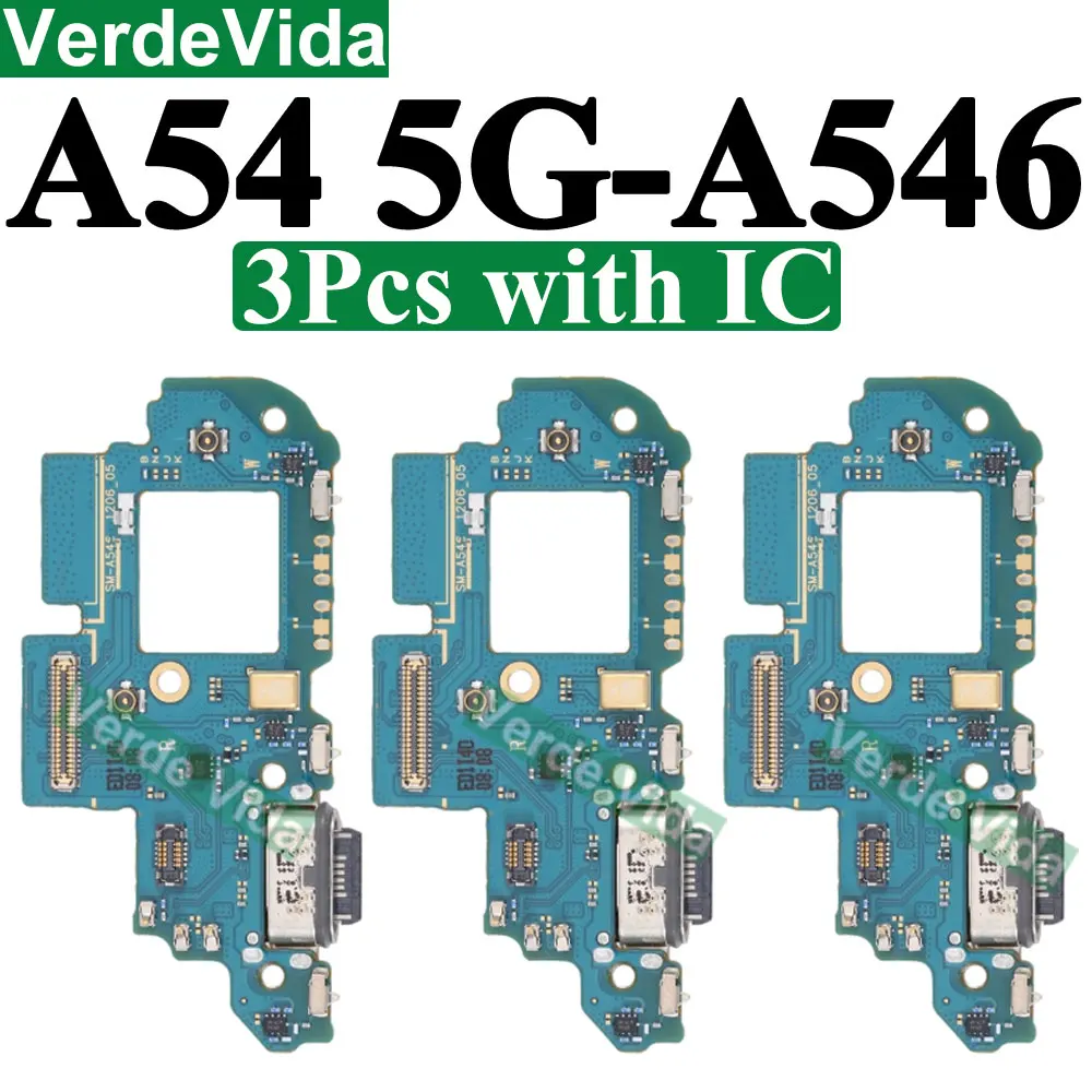 3Pcs USB Charging Port Board Flex Cable for SamSung A145F A146P A156 A546 A15 A25 A35 A05 A55 A24 A34 A54 A04 A556 A14 A04s A05s image 6