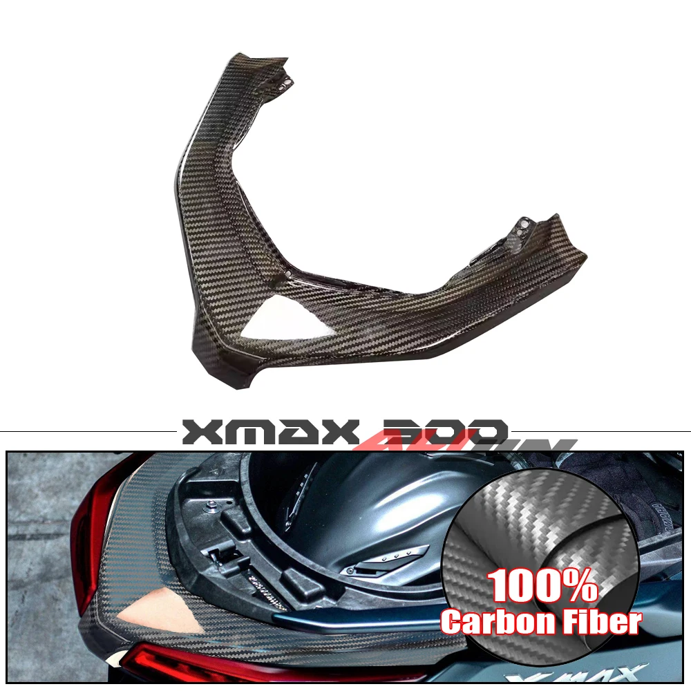 100% Real Carbon fiber For YAMAHA Xmax 300 Xmax300 2023+ 2024 Motorcycle Rear Taillight Upper Decorative Guard Tail Lamp Cover