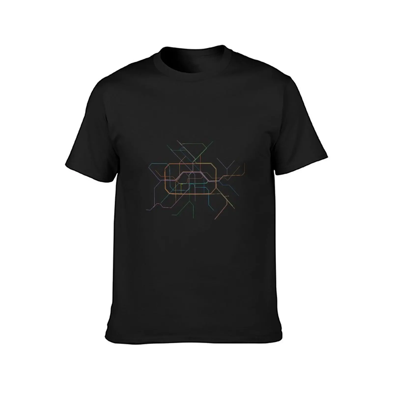 Berlin Rail Map T-Shirt quick drying cute clothes quick-drying men t shirt