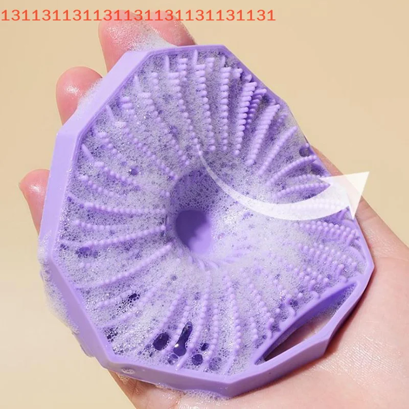 

Body Cleansing Accessory for Bathroom Soft Silicone Exfoliating Brush Manual Shower Scrubber Gentle Massage Bath Cleanser
