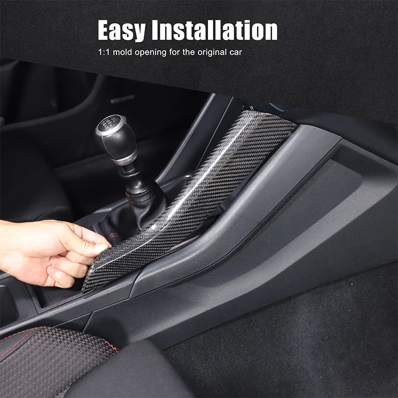 Real Carbon Fiber For Subaru WRX VB / Levorg VN 2022+ Center Console Gear Shift Side Trim Strips, Car Interior Mod Accessories