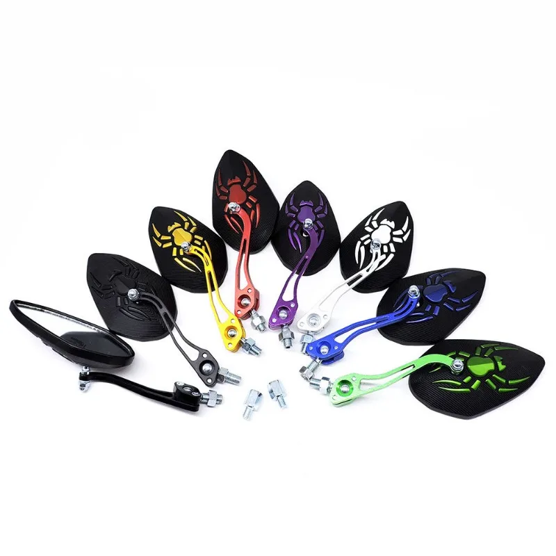 1 Pair Universal Motorcycle Rearview Mirror Modification Spider Mirrors Reflector Bicycle Motorbike Accessories For Honda Yamaha