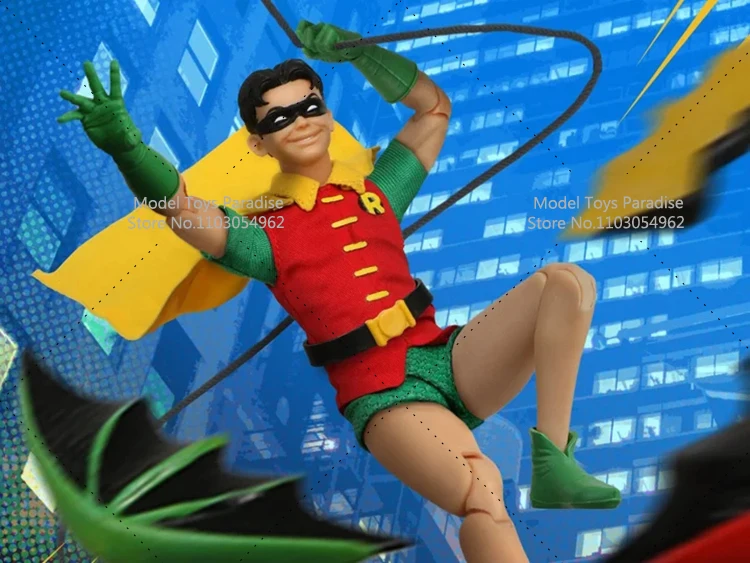 Mezco 1/12 Kolekcjonerska figurka akcji Robin Golden Age Edition Super Hero Full Set 6inch Mobile Men Soldiers Model dla fanów Prezenty