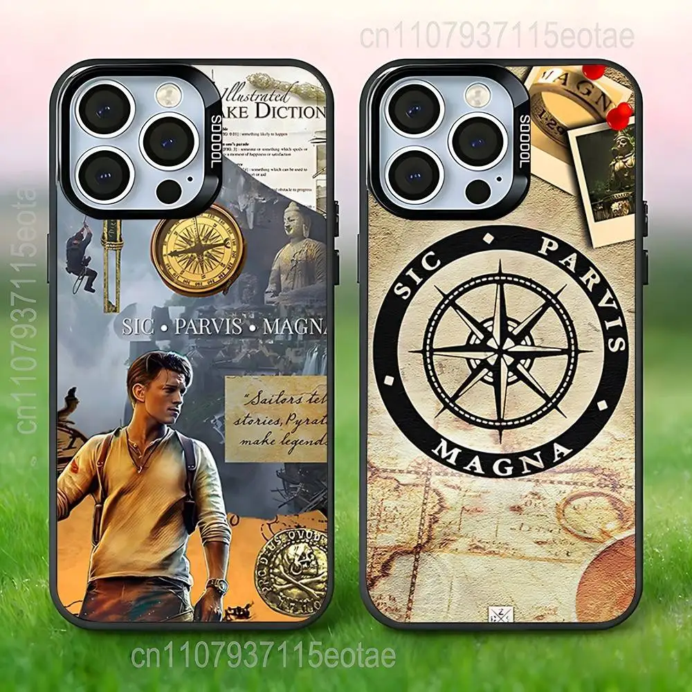 

M-Magna U-Uncharted Game Phone Case For iPhone 17,16,15,14,13,12,11,Pro,Max,Plus,E,Air,Mini Anti Fall Black Bumper