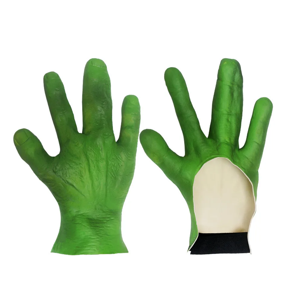 Halloween Alien-Maske und Handschuhe Gruselige Horrorkostüm-Partydekoration Lustige Cosplay-Requisiten Masken – Detail 5