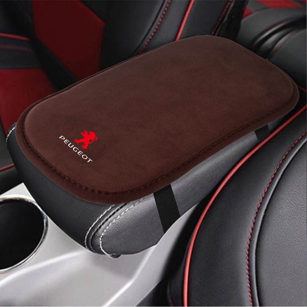 Car Armrest Box Pad Central Console Armrest Box Protection Cover For Peugeot 208 4008 308 3008 2008 207 508 607 301 107 307 407